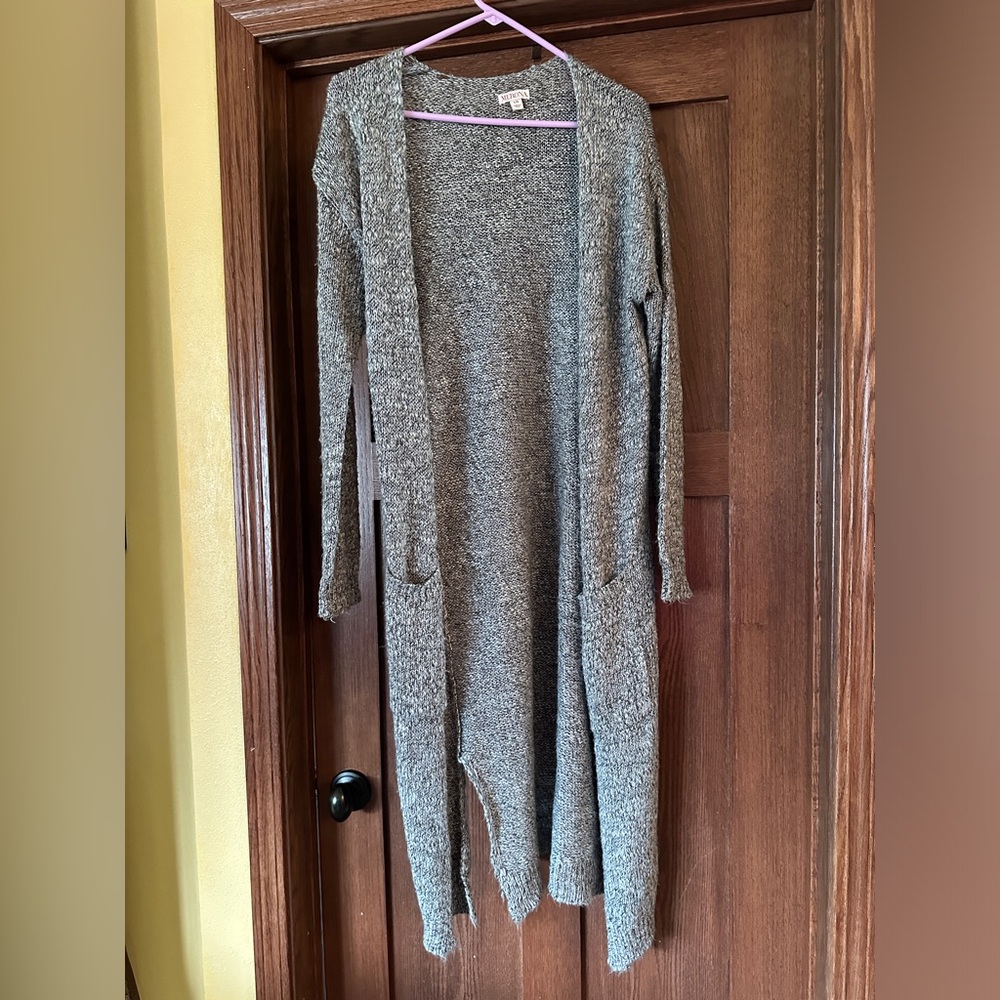 Gray Women's Sweater Cardigan
